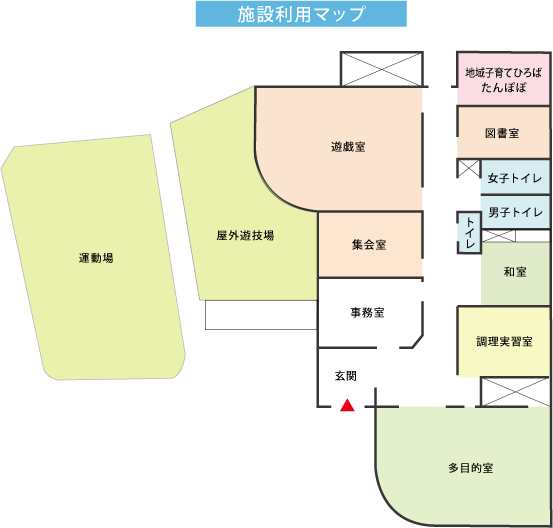 東小川児童センター施設見取り図