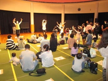 アンパンマンのサンサン体操踊ったよ。