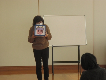 ～サイコロシアター～　節分ってなあに?　サイコロを転がして出たイラストをジェスチャーで表現