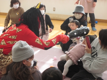 赤鬼さん登場！！鬼は外福は内